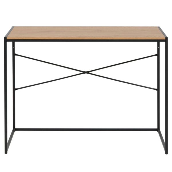 Act Nordic Seaford Skrivebord - Natur Papir Vildeg Og Sort Metal (100X45) -> Uovertrufne priser