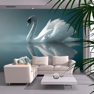 ARTEGIST Fototapet - Hvid svane (flere størrelser) 300x231