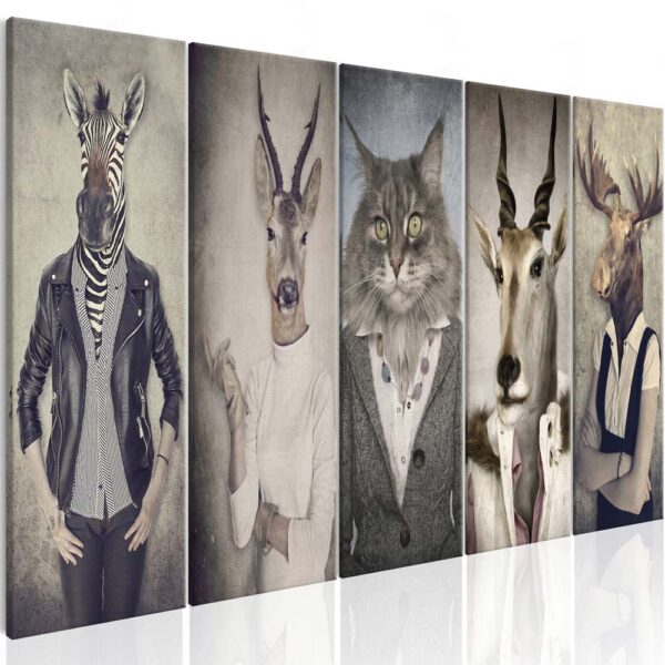 Artgeist Animal Masks I Billede - Multifarvet Print