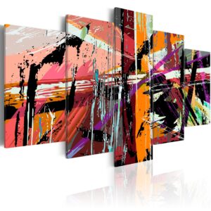 ARTGEIST Artistic Madness - Kunstnerisk abstrakt billede trykt på lærred - Flere størrelser 100x50
