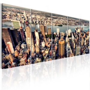Artgeist billede - Flight over New York