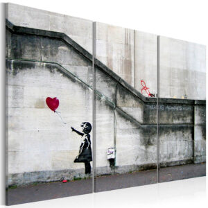Artgeist billede - Girl With a Balloon by Banksy