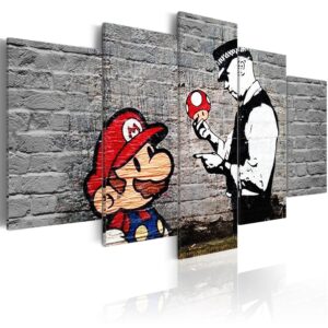 ARTGEIST billede trykt på lærred - Super Mario Mushroom Cop