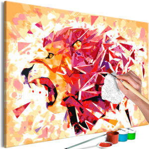 ARTGEIST DIY lærred maleri - Abstract Lion 60x40