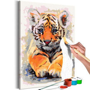 ARTGEIST DIY lærred maleri - Baby Tiger 60x40