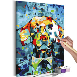 ARTGEIST DIY lærred maleri - Dog Portrait 60x40
