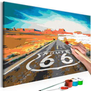 ARTGEIST DIY lærred maleri - Route 66  60x40