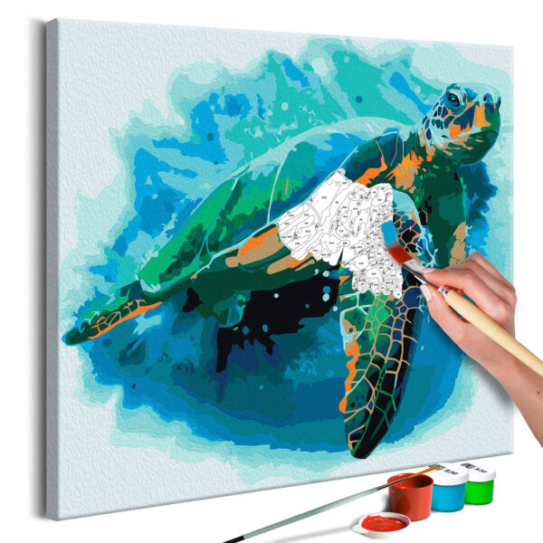 ARTGEIST DIY lærred maleri - Turtle 40x40