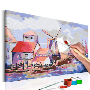 ARTGEIST DIY lærred maleri - Windmills