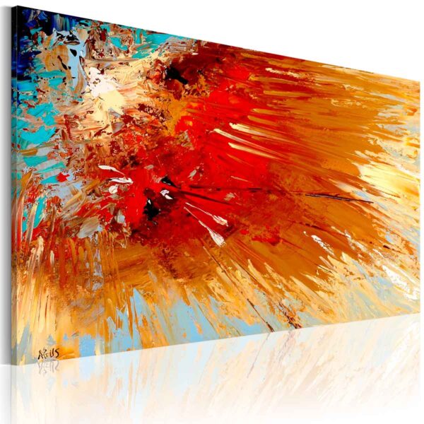 Artgeist Explosion Billede - Multifarvet Bomuldslærred/Akrylfarver (60X90) -> Stort udvalg
