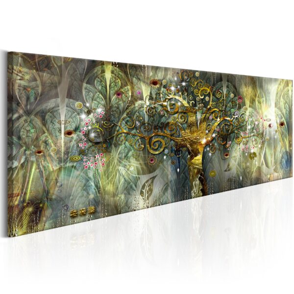 ARTGEIST Fairytale Tree - Abstrakt billede med træ-motiv trykt på lærred - Flere størrelser 135x45