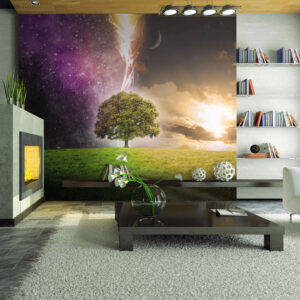 ARTGEIST - Fantasifuldt fototapet med et stort træ - Flere størrelser 350x270