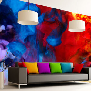 ARTGEIST Fototapet af farverige flammer -  Colored flames (flere størrelser) 150x105