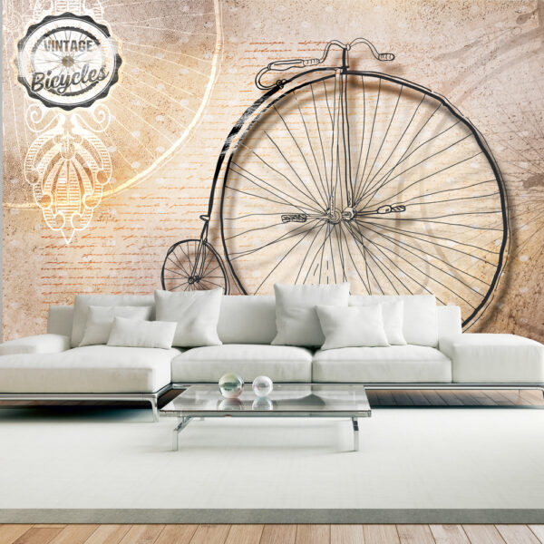 ARTGEIST Fototapet af gammel vintage cykel - Vintage bicycles (flere størrelser) 200x140