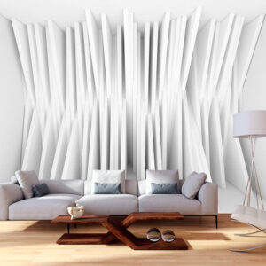 ARTGEIST Fototapet af hvid 3D effekt - White Balance (flere størrelser) 150x105