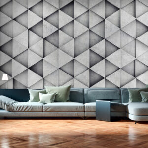 ARTGEIST Fototapet - Grey Triangles