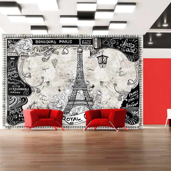 ARTGEIST - Fototapet i retro stil og Paris tema - Flere størrelser 200x140