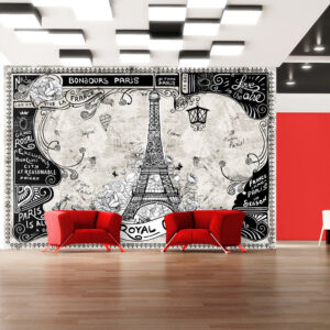 ARTGEIST - Fototapet i retro stil og Paris tema - Flere størrelser 300x210