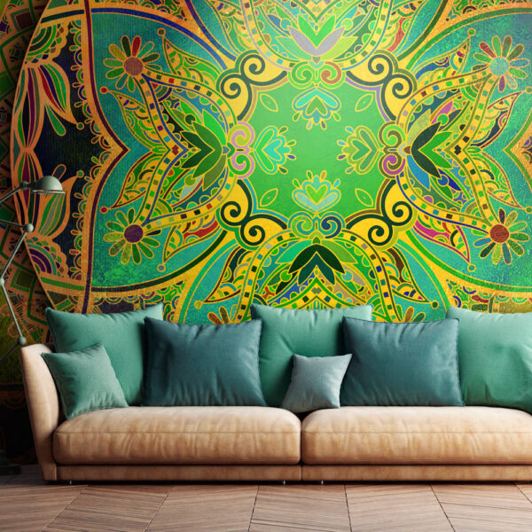 ARTGEIST Fototapet - Mandala: Emerald Fantasy