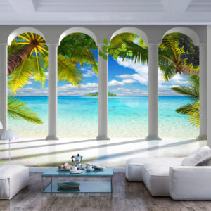 ARTGEIST Fototapet - Sea behind Columns