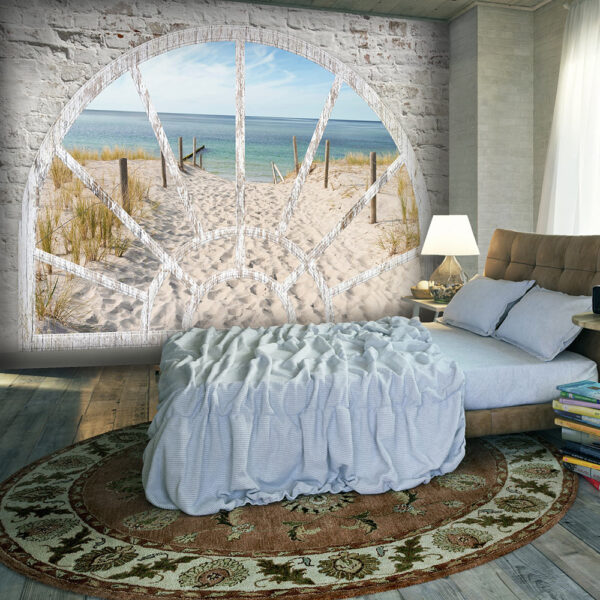 ARTGEIST fototapet - Window View - Beach