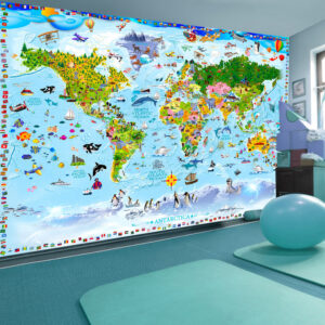 ARTGEIST Fototapet - World Map for Kids