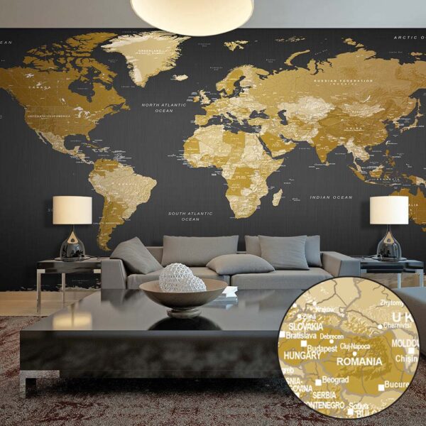 ARTGEIST fototapet - World Map: Modern Geography