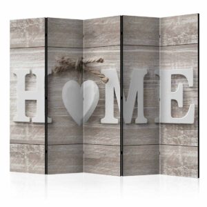 ARTGEIST Home and heart rumdeler - natur/hvid print (172x225)