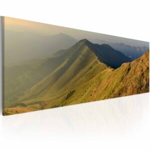 Artgeist Mountains At Sunset Billede - Multifarvet Canvas Print (40X120) -> Stort udvalg