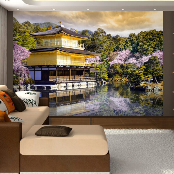 ARTGEIST Natur fototapet med japansk arkitektur og asiatisk landskab (flere størrelser) 100x70