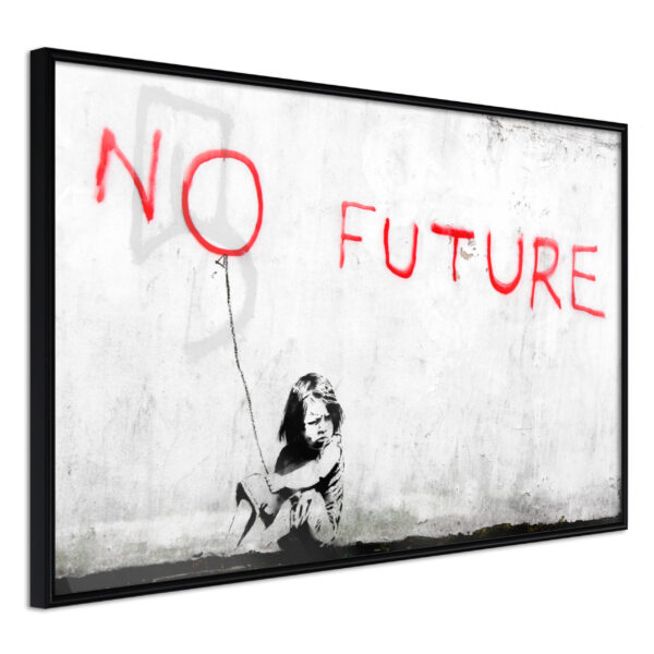 Artgeist Plakat Med Ramme - Banksy: No Future Guld 60X40 -> Gennemse vores kollektion