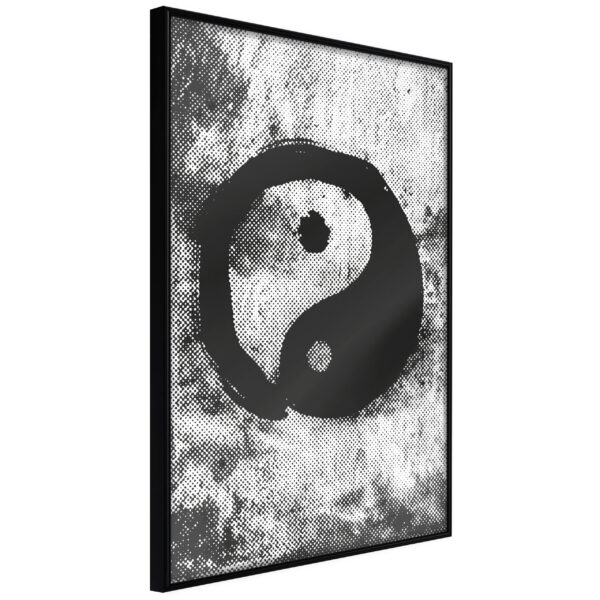 Artgeist Plakat Med Ramme - Complementarity Of Opposites Sort 20X30 -> Store priser