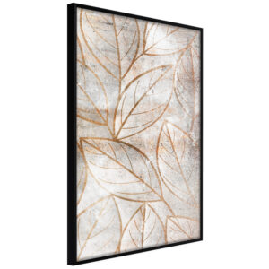 Artgeist Plakat Med Ramme - Copper Leaves Guld 20X30 -> Gennemse vores kollektion