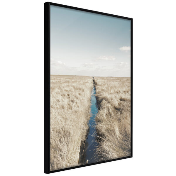 ARTGEIST Plakat med ramme - Drainage Ditch Sort med passepartout 20x30