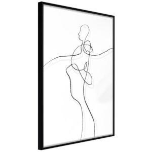 Artgeist Plakat Med Ramme - Entanglement Sort 30X45 -> Fair priser