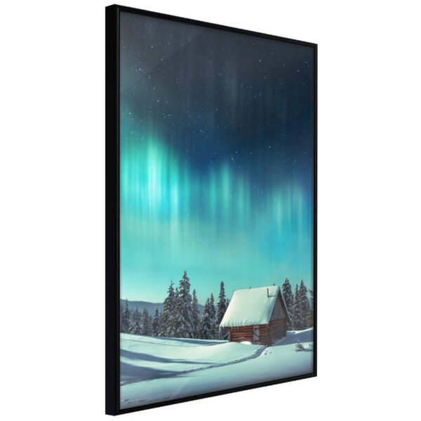 Artgeist Plakat Med Ramme - Evening In The Iceland Guld 20X30 -> Stor værdi for pengene