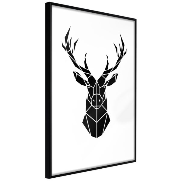 Artgeist Plakat Med Ramme - Geometric Stag Guld 20X30 -> Produkter af høj kvalitet