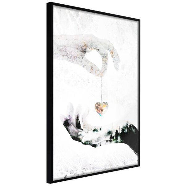 ARTGEIST Plakat med ramme - Give Me Your Heart Sort 20x30