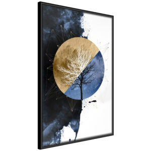 ARTGEIST Plakat med ramme - Harmony of Opposites Sort med passepartout 20x30