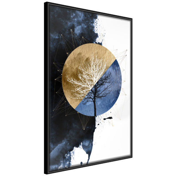 ARTGEIST Plakat med ramme - Harmony of Opposites Guld 20x30