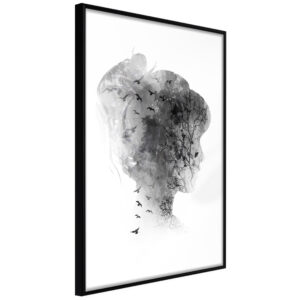 ARTGEIST Plakat med ramme - Head Full of Dreams Sort 20x30