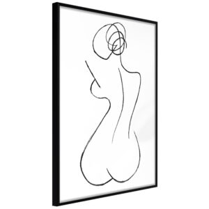 Artgeist Plakat Med Ramme - Hourglass Guld 30X45 -> Særlige tilbud til rådighed