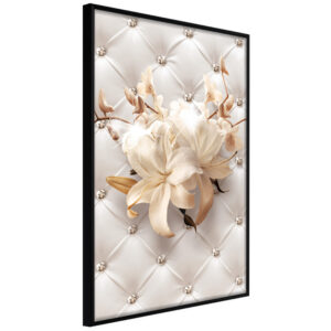 ARTGEIST Plakat med ramme - Lilies on Leather Upholstery Guld 20x30