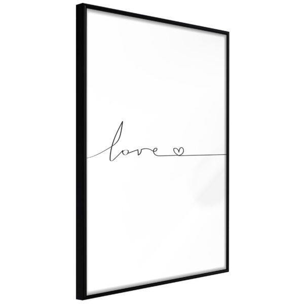 ARTGEIST Plakat med ramme - Love Pulse Sort 20x30