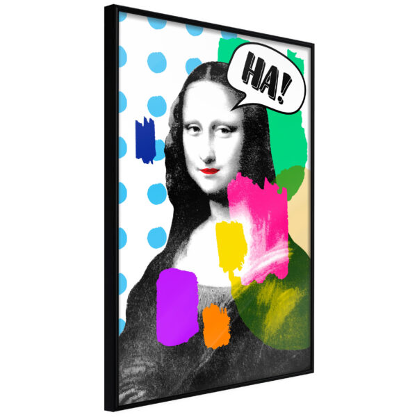 ARTGEIST Plakat med ramme - Mona Lisa's Laughter Guld 20x30