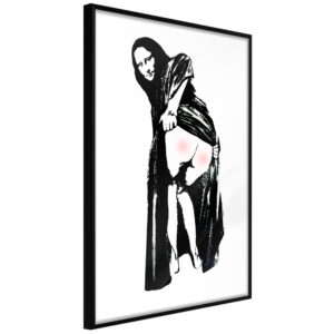 Artgeist Plakat Med Ramme - Moona Lisa Sort 30X45 -> Bredt udvalg af tjenester