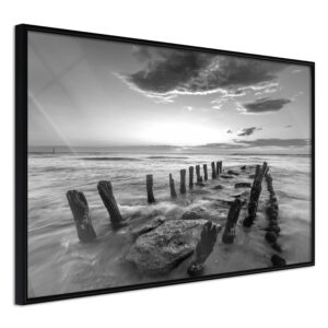 ARTGEIST Plakat med ramme - Old Breakwater Sort 45x30