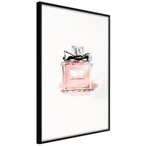 Artgeist Plakat Med Ramme - Pink Scent Sort Med Passepartout 20X30 -> Stort udvalg