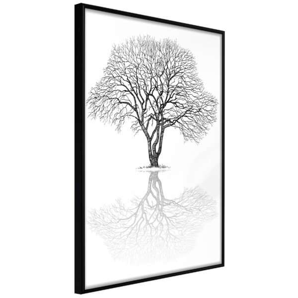 ARTGEIST Plakat med ramme - Roots or Treetop? Sort med passepartout 20x30