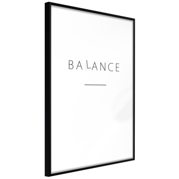 ARTGEIST Plakat med ramme - Seek a Balance Guld med passepartout 30x45